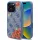 Guess - Hardcase 4G Flower Print MagSafe (GUHMP16LP4ROPEMCB) - iPhone 16 Pro - Blue