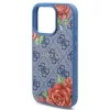 Guess - Hardcase 4G Flower Print MagSafe (GUHMP16LP4ROPEMCB) - iPhone 16 Pro - Blue