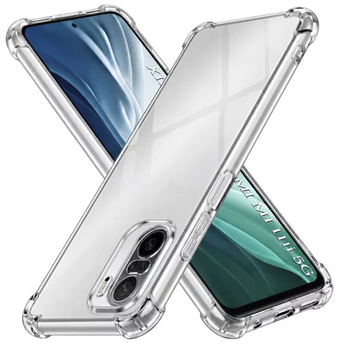 Techsuit - Shockproof Átlátszó Ütésálló Szilikon tok - Xiaomi Mi 11i / Poco F3 - Átlátszó
