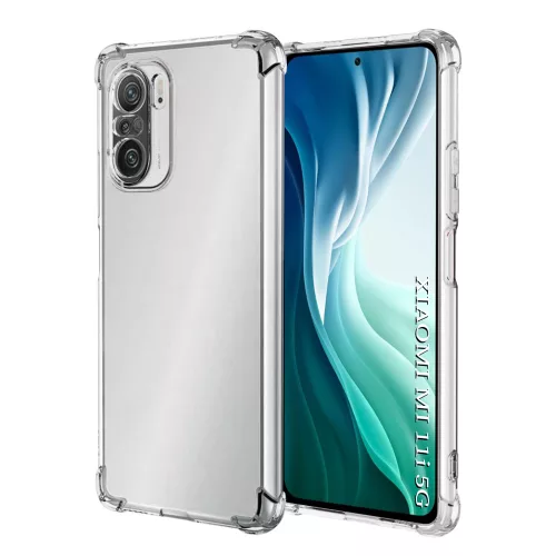 Techsuit - Shockproof Átlátszó Ütésálló Szilikon tok - Xiaomi Mi 11i / Poco F3 - Átlátszó
