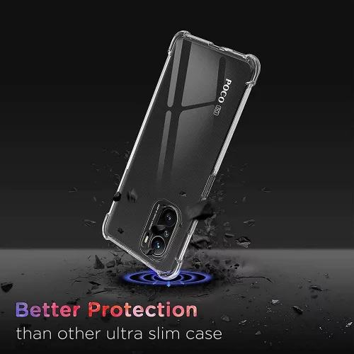 Techsuit - Shockproof Átlátszó Ütésálló Szilikon tok - Xiaomi Mi 11i / Poco F3 - Átlátszó
