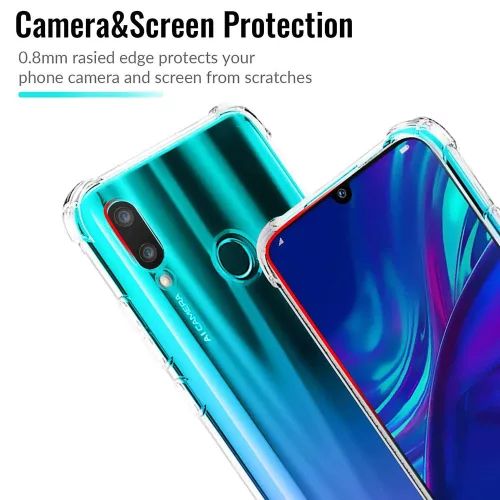 Techsuit - Shockproof Átlátszó Ütésálló Szilikon tok - Huawei P Smart 2019 - Átlátszó