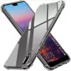 Techsuit - Shockproof Átlátszó Ütésálló Szilikon tok - Huawei P20 - Átlátszó