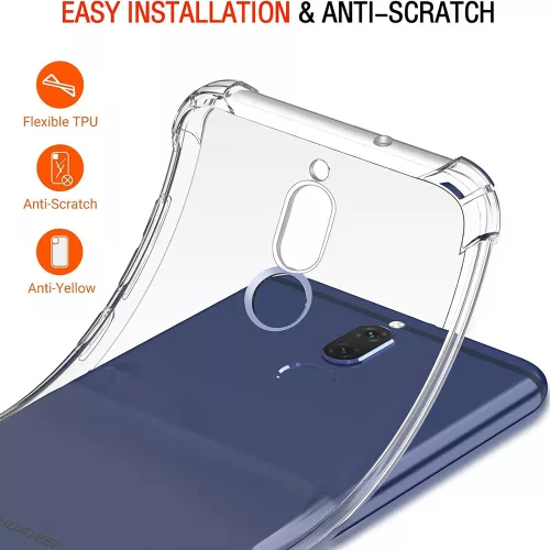Techsuit - Shockproof Átlátszó Ütésálló Szilikon tok - Huawei Mate 10 Lite - Átlátszó