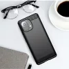 Techsuit - Carbon szilikon tok - Xiaomi Mi 11 Lite 4G / Mi 11 Lite 5G / 11 Lite 5G NE - Fekete