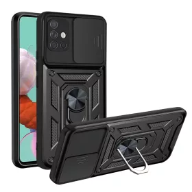   Techsuit - CamShield ütésálló tok - Samsung Galaxy A51 4G - Fekete