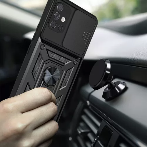 Techsuit - CamShield ütésálló tok - Samsung Galaxy A51 4G - Fekete