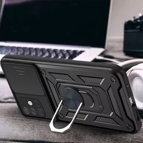 Techsuit - CamShield ütésálló tok - Samsung Galaxy A51 4G - Fekete