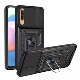   Techsuit - CamShield ütésálló tok - Samsung Galaxy A30s / A50 / A50s - Fekete