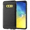 Techsuit - Carbon szilikon tok - Samsung Galaxy S10e - Fekete