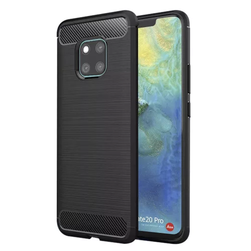 Techsuit - Carbon szilikon tok - Huawei Mate 20 Pro - Fekete