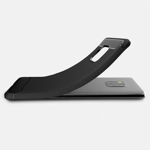Techsuit - Carbon szilikon tok - Huawei Mate 20 Pro - Fekete
