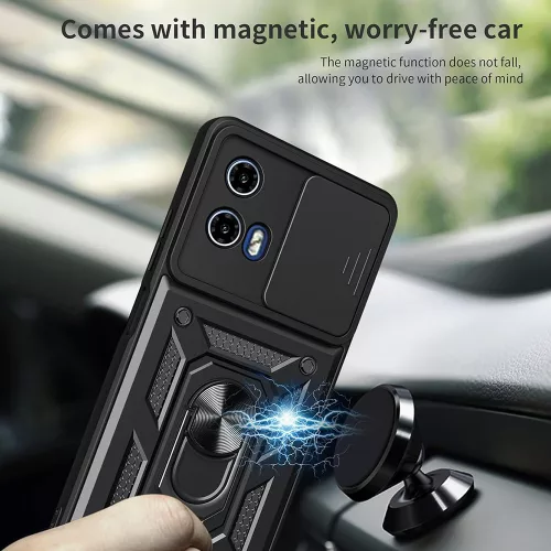 Techsuit - CamShield ütésálló tok - Motorola Moto G31 / Moto G41 - Fekete