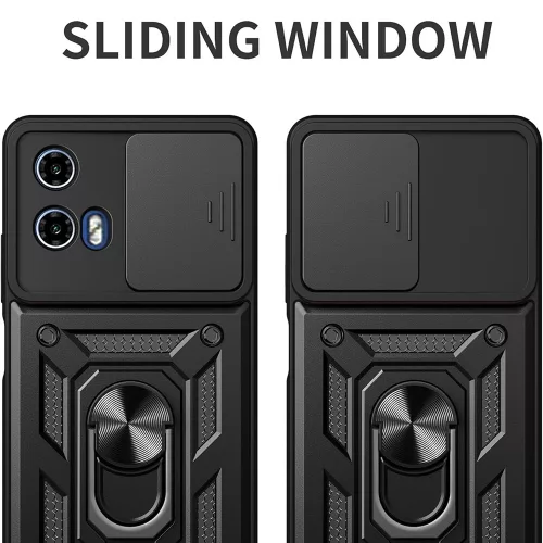 Techsuit - CamShield ütésálló tok - Motorola Moto G31 / Moto G41 - Fekete