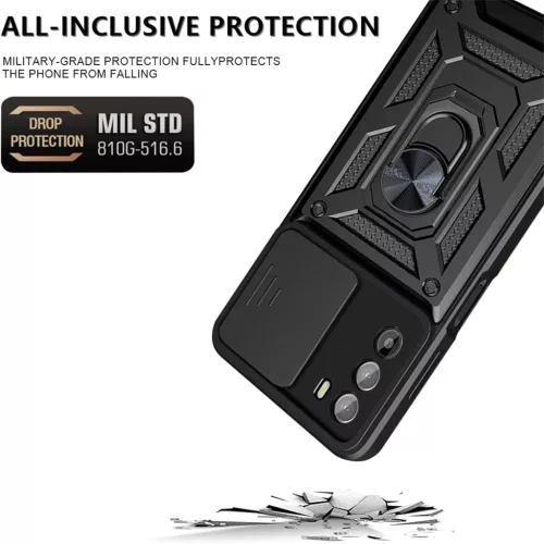 Techsuit - CamShield ütésálló tok - Motorola Moto G62 5G - Fekete
