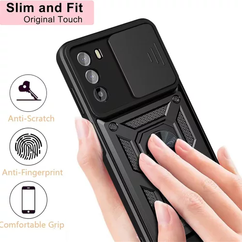 Techsuit - CamShield ütésálló tok - Motorola Moto G62 5G - Fekete