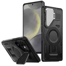   Techsuit - Camvault MagSafe ütésálló tok - Samsung Galaxy S24 / S25 - Fekete