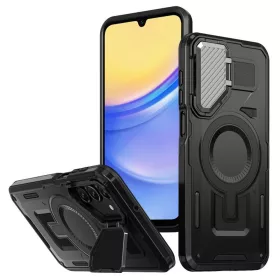   Techsuit - Camvault MagSafe ütésálló tok - Samsung Galaxy A15 4G / A15 5G - Fekete