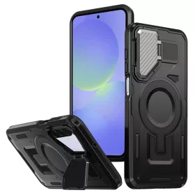   Techsuit - Camvault MagSafe ütésálló tok - Samsung Galaxy A36 5G - Fekete