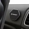 Techsuit - Phone Holder Tiny Series (HOLD210-C) - Dashboard Mágneses tapadás, Multipurpose Use, Hexagonal, 2 Metal Plates - Black