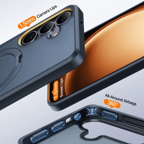 Torras - Ostand MagSafe Series tok - Samsung Galaxy S25 - Fekete