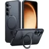 Torras - Ostand MagSafe Series tok - Samsung Galaxy S25 Plus - Fekete