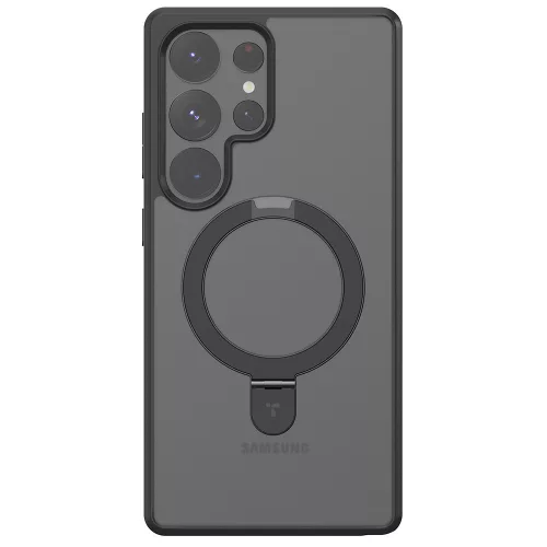 Torras - Ostand MagSafe Series tok - Samsung Galaxy S25 Ultra - Fekete
