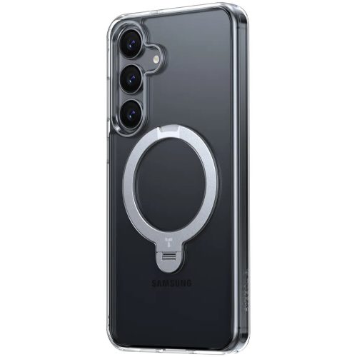 Torras - Ostand Spin MagSafe Series tok - Samsung Galaxy S25 Plus - Átlátszó