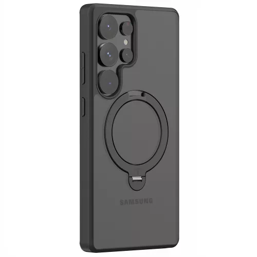 Torras - Ostand Spin MagSafe Series - Samsung Galaxy S25 Ultra - Black