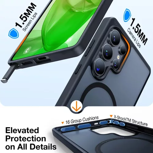 Torras - Guardian Magnetic Series - Samsung Galaxy S25 Ultra - Clear