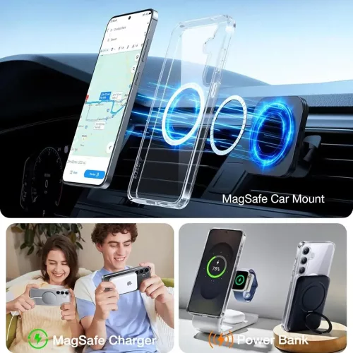 Torras - Guardian Magnetic Series - Samsung Galaxy S25 Ultra - Clear