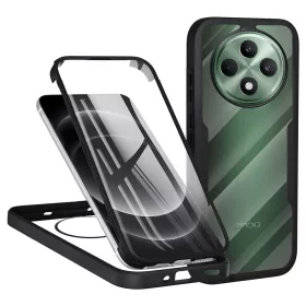   Techsuit - ColorVerse 360 tok kijelzővédővel - Oppo Reno12 F 4G / Reno12 F 5G / Reno12 FS 4G / Reno12 FS 5G - Fekete