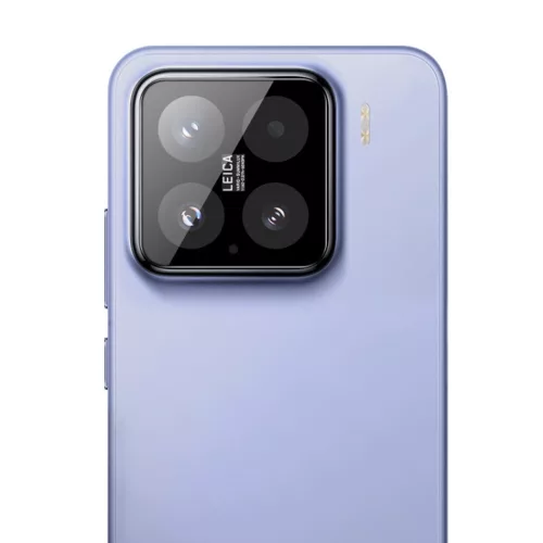 Techsuit - Full Camera - Kameravédő üvegfólia - Xiaomi 15 - Fekete