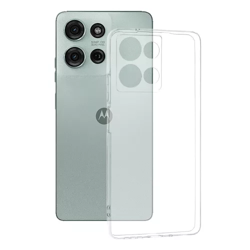 Techsuit - Clear Silicone tok - Motorola Moto G75 - Átlátszó