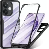 Techsuit - ColorVerse 360 tok kijelzővédővel - Oppo A40 4G / A60 5G - Fekete