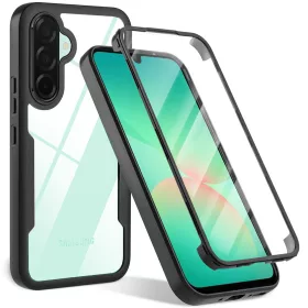   Techsuit - ColorVerse 360 tok kijelzővédővel - Samsung Galaxy A26 5G - Fekete