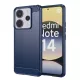 Techsuit - Carbon szilikon tok - Xiaomi Redmi Note 14 4G (Regional) - Kék