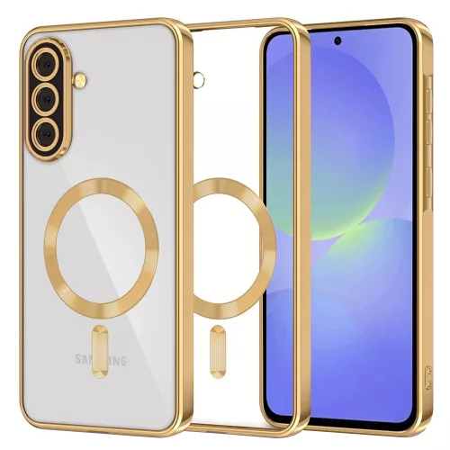 Techsuit - Luxury Crystal MagSafe - Samsung Galaxy A36 5G / A56 5G - Arany átlátszó