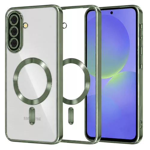 Techsuit - Luxury Crystal MagSafe - Samsung Galaxy A36 5G / A56 5G - Deep Green