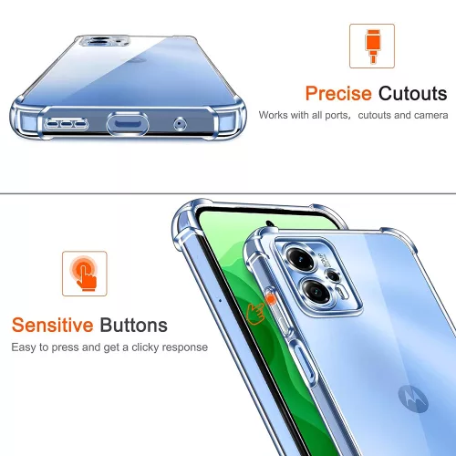 Techsuit - Shockproof Átlátszó Ütésálló Szilikon tok - Honor X9c Smart - Átlátszó