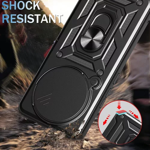 Techsuit - CamShield ütésálló tok - Honor X9c Smart - Fekete