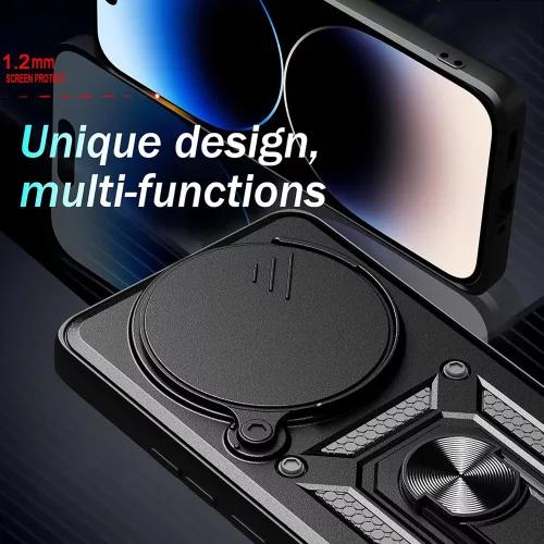Techsuit - CamShield ütésálló tok - Honor X9c Smart - Fekete