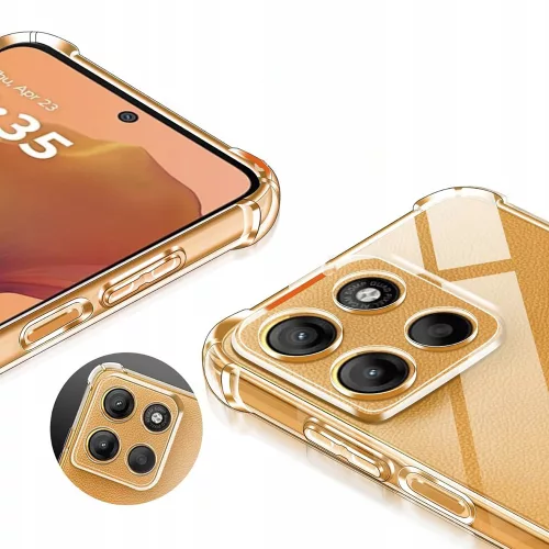 Techsuit - Shockproof Átlátszó Ütésálló Szilikon tok - Motorola Moto G15 / G15 Power / G17 / G17 Power - Átlátszó