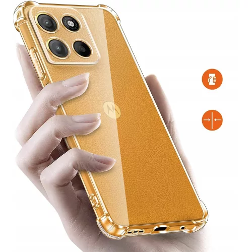 Techsuit - Shockproof Átlátszó Ütésálló Szilikon tok - Motorola Moto G15 / G15 Power / G17 / G17 Power - Átlátszó