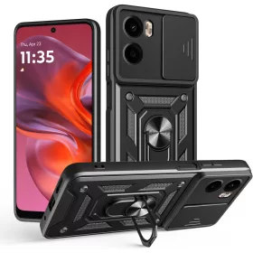   Techsuit - CamShield ütésálló tok - Motorola Moto G05 / E15 - Fekete