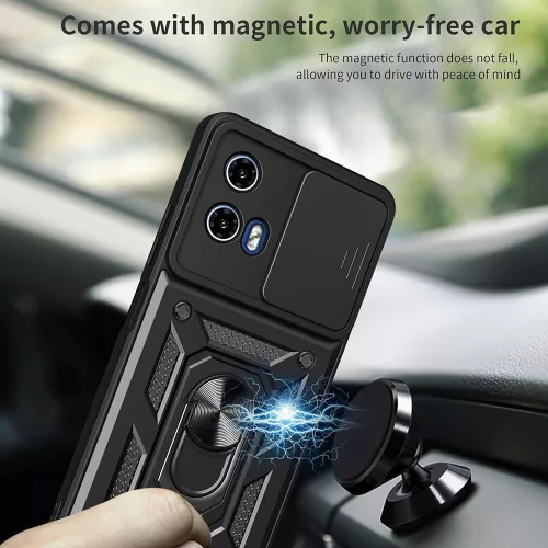 Techsuit - CamShield ütésálló tok - Motorola Moto G05 / E15 - Fekete