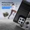 Techsuit - Carbon szilikon tok - Motorola Moto G15 / G15 Power / G17 / G17 Power - Fekete