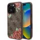 Guess - Keménytok 4G Virágmintás MagSafe (GUHMP16XP4ROPEMCW) - iPhone 16 Pro Max - Barna