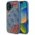Guess - Keménytok 4G Virágmintás MagSafe (GUHMP16SP4ROPEMCB) - iPhone 16 - Kék