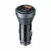 Havit - Car Charger (CC2017) - Type-C, USB, 45W, 3A, Visible Internal Structural Design - Black / Blue
